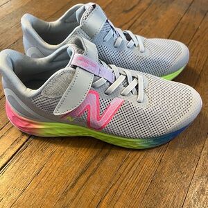New Balance Kids' Gray and Pink Athletic Shoes